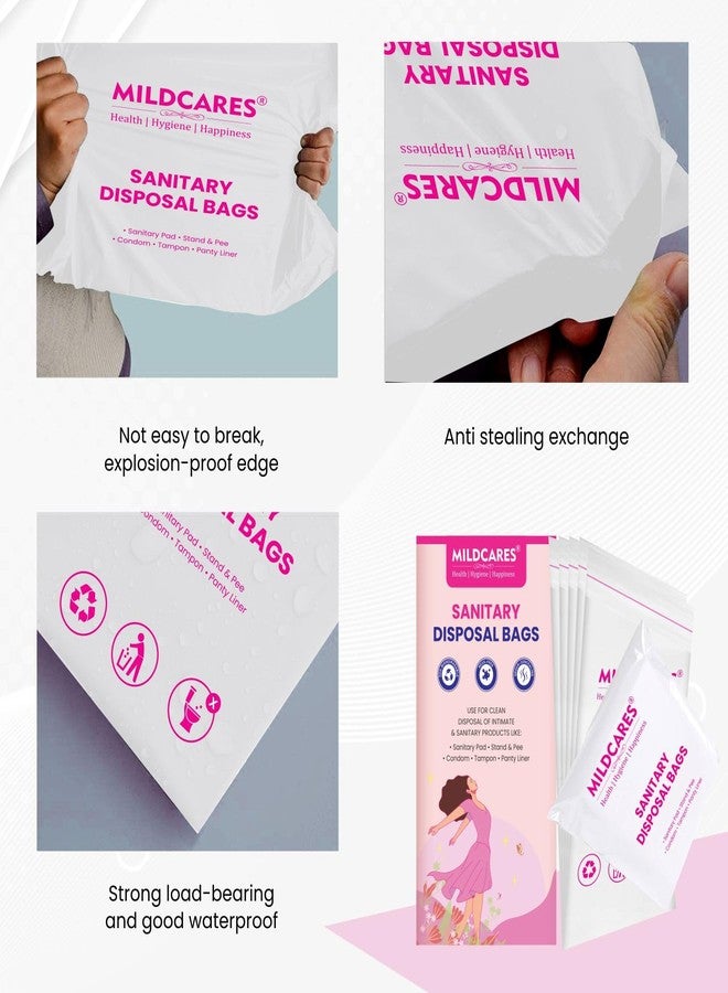 MildCares Sanitary Disposable Bags (Pack of 25) | Leakproof Disposalable Bag For Sanitary Pads, Condoms, Diaper, Panty Liner & Tampoons | Bags For Discrete Disposal Of intimate Products For Women - Image 5